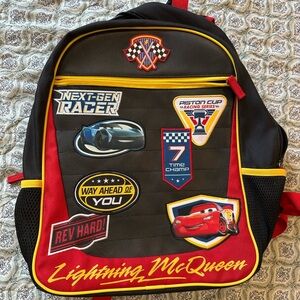 Lightning McQueen Backpack with Patches